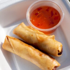 spring roll, deep fried, food